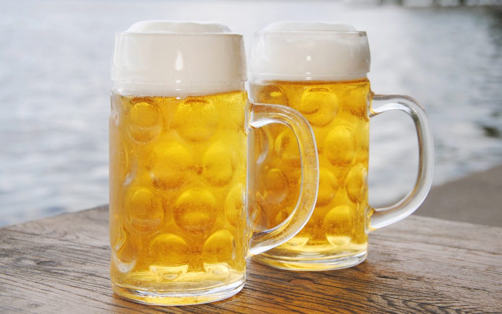Bier Logos Bayern / Glass for Wheat Beer (Set of 2) Official FC Bayern wilhelmhomes