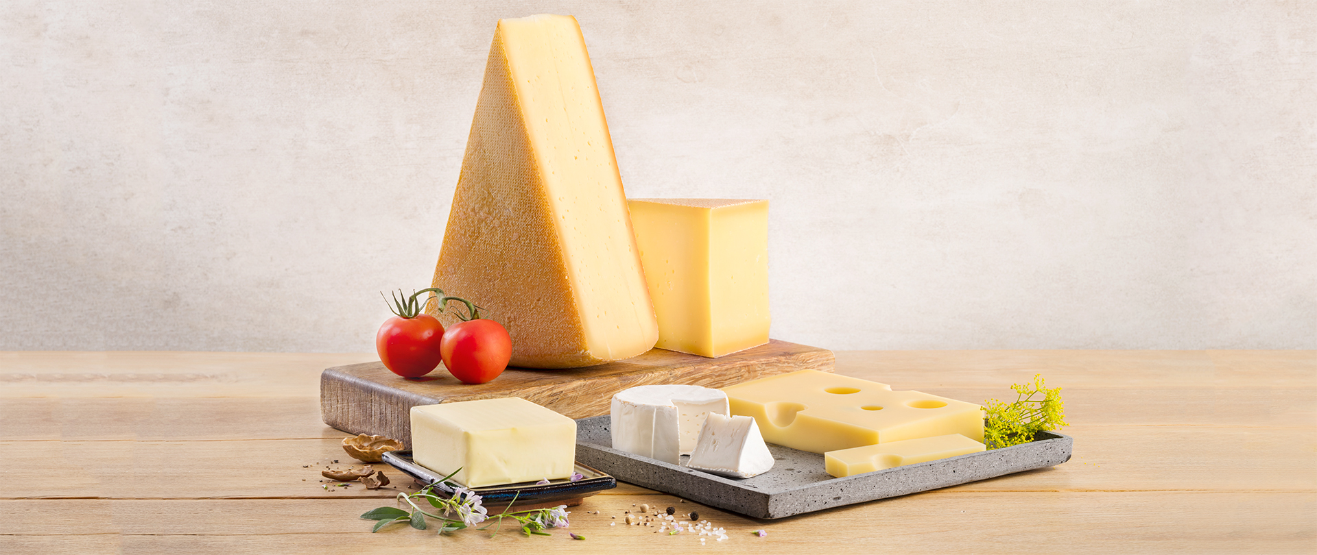 Verschiedene Käsesorten GQ Bayern