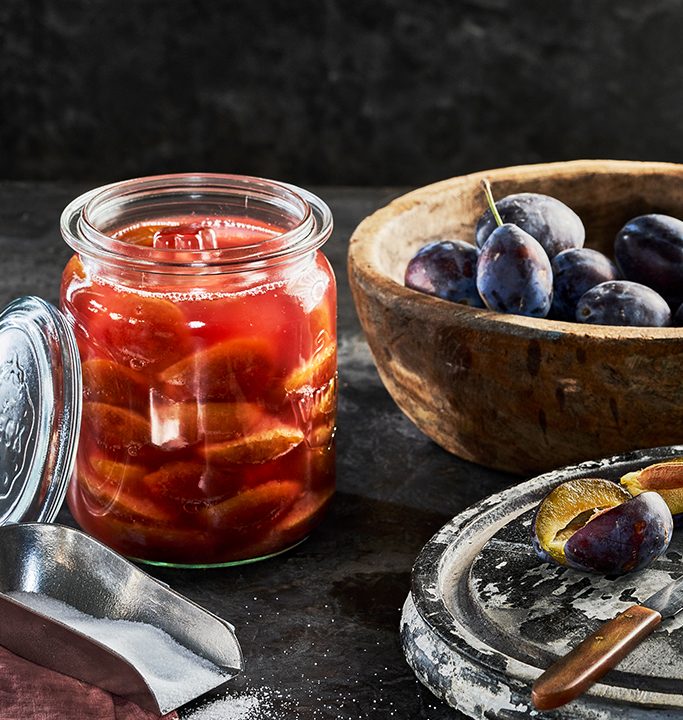 Fermentierte Zwetschgen