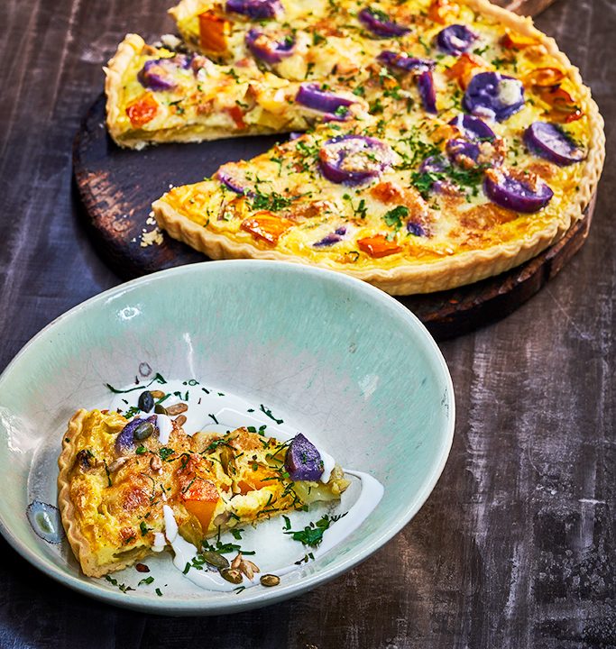 Herbstliche Quiche