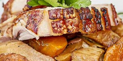 Schweinebraten vom Grill